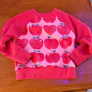 Little sleepies Apple Print Kids Sweatshirt